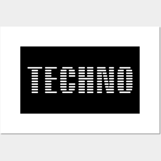 Techno Stripes Posters and Art